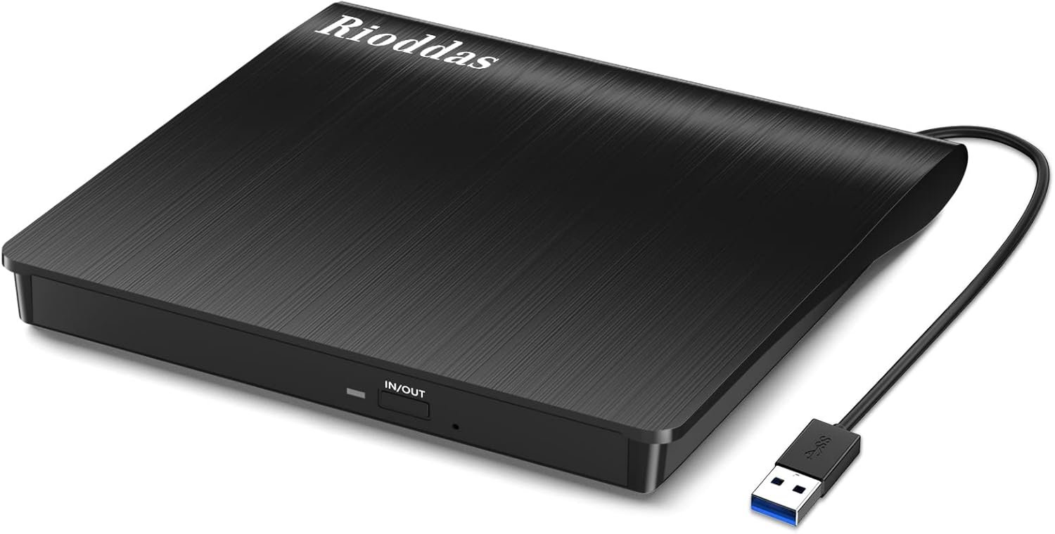 USB 3.0 便携式外置 CD/DVD 光驱，留学生宿舍插上读老家光盘瞬间解乡愁
