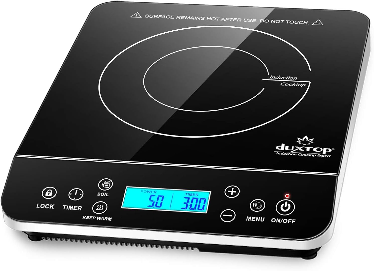 便携式感应电磁炉 LCD触摸屏 1800W 留学生租房速煮神器 海外公寓高效热饭解乡愁