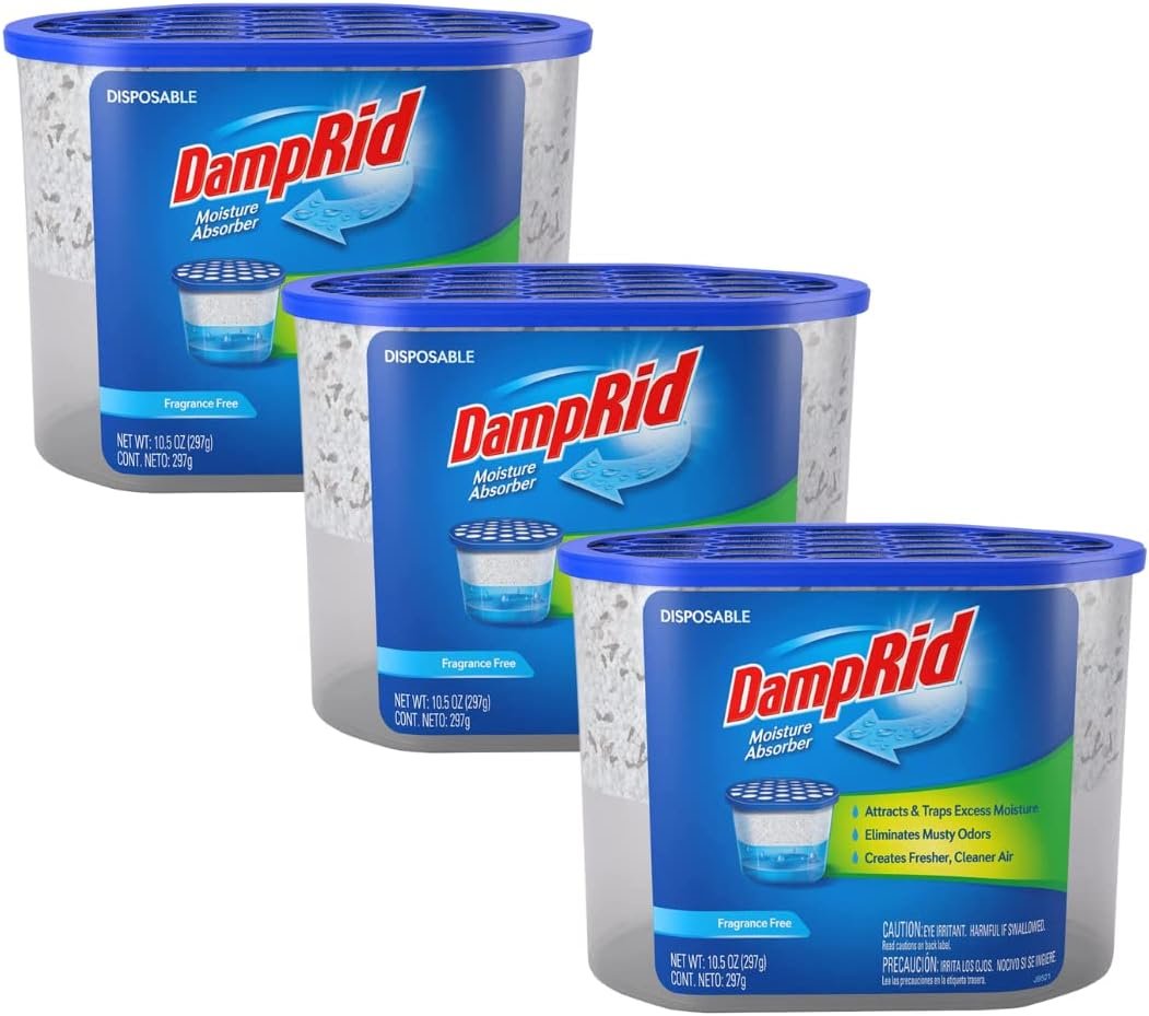 无香味一次性吸湿剂 10.5盎司 3包装 - 留学生租房潮湿克星 消除霉臭 宿舍空气清新守护