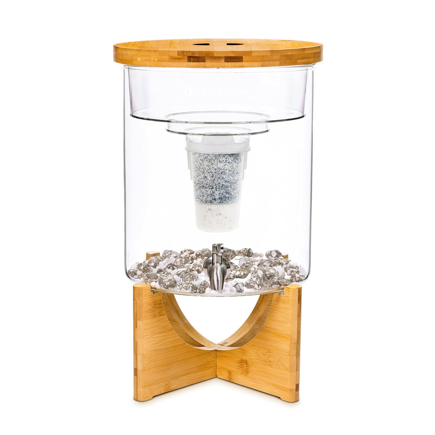 玻璃台面水过滤系统：留学生租房自来水净化器 滤氟除氯添加矿物质平衡pH 喝健康碱性水 缓解异国饮食不适高效赶due