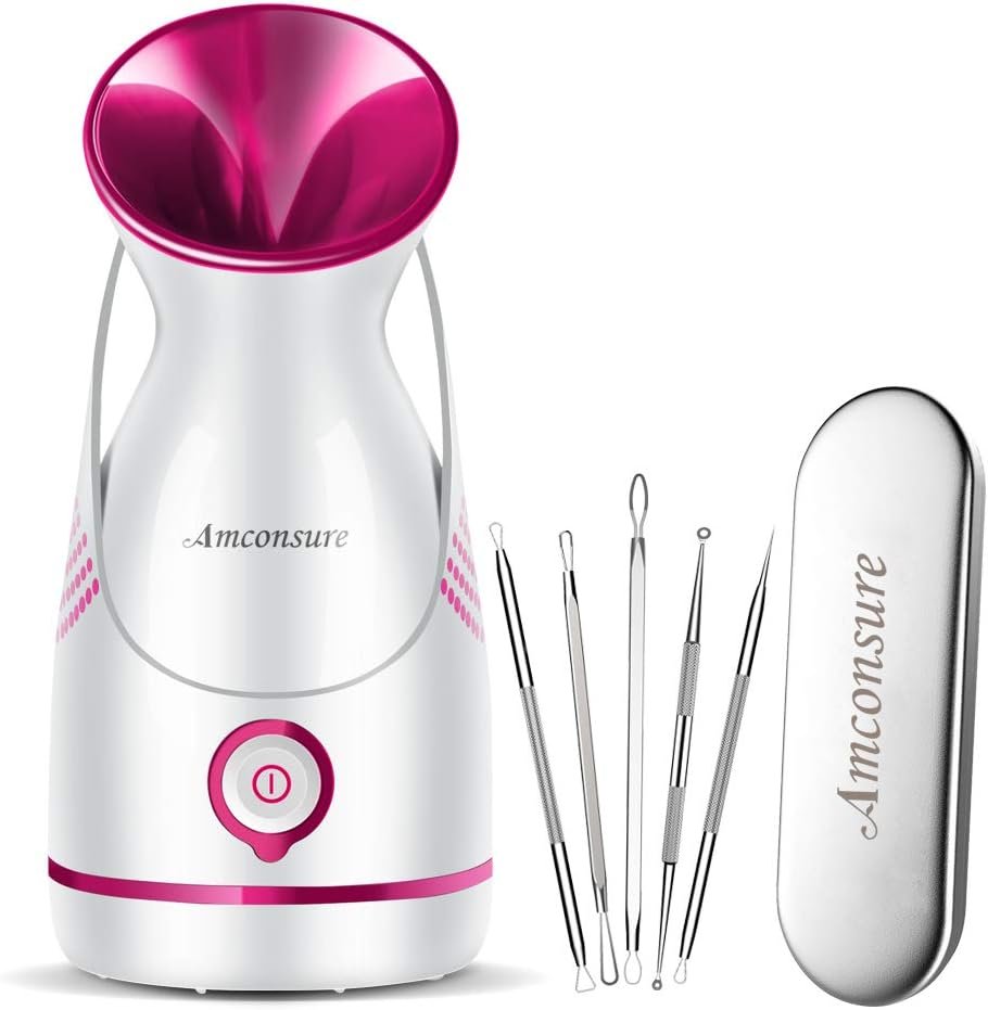 纳米离子温雾面部蒸汽仪 - 留学生宿舍深夜自制SPA，深层疏通毛孔鼻窦缓解干燥孤独，附赠5件不锈钢皮肤工具包