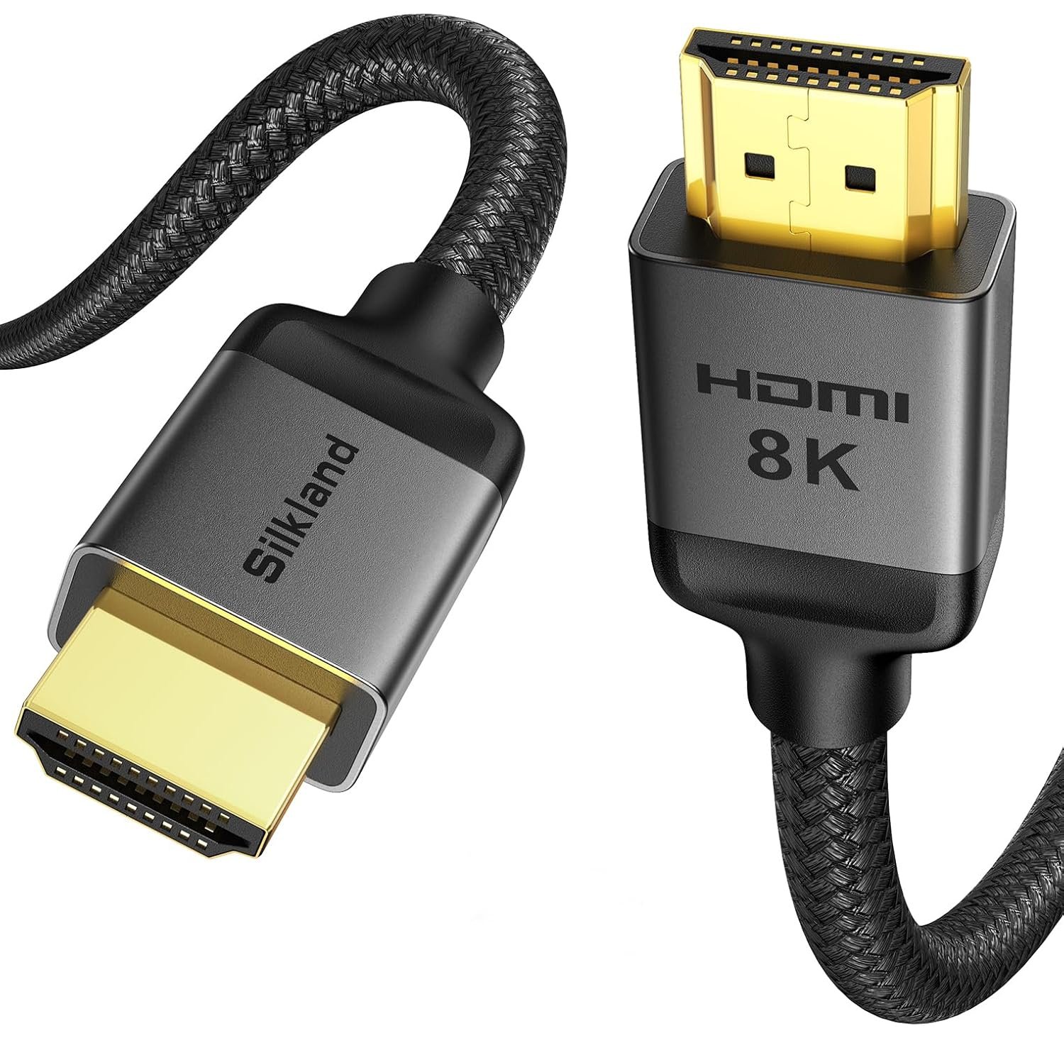 15FT HDMI 2.1 超高速线缆 48Gbps [8K@60Hz 4K@240Hz] 宿舍游戏夜直连PS5 Xbox高清无损沉浸