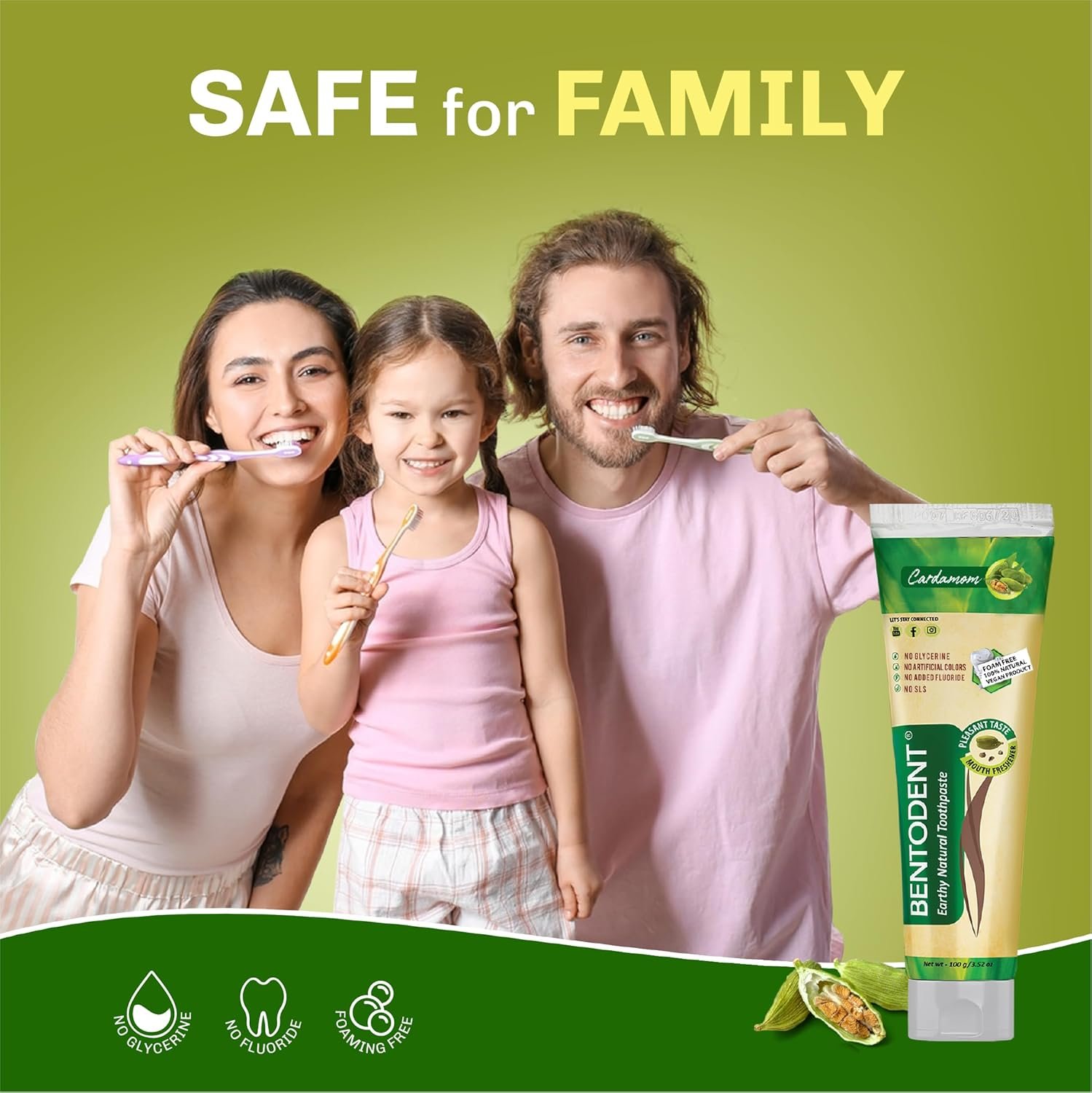 留学生海外宿舍刷牙暖心伴侣:卡达妈味无氟钙膨润土再矿化牙膏 敏感牙温和美白零刺激 3.52盎司 留学生海外宿舍刷牙暖心伴侣:卡达妈味无氟钙膨润土再矿化牙膏 敏感牙温和美白零刺激 3.52盎司