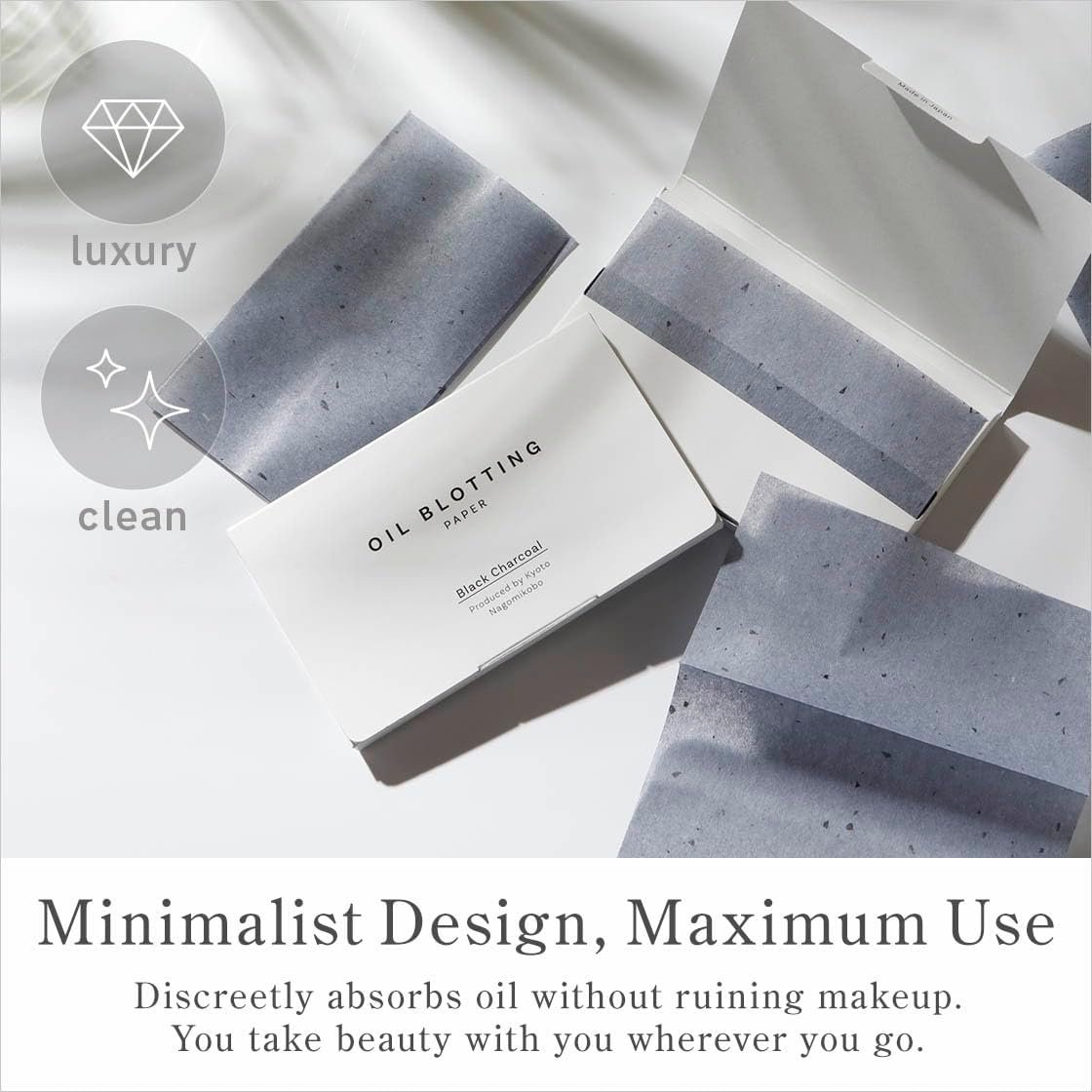 吸油紙100張 黑炭天然面巾紙 – 留學生宿舍鏡前速吸油光 便攜易取護妝自信上課 優質和紙護膚化妝必備 吸油紙100張 黑炭天然面巾紙 – 留學生宿舍鏡前速吸油光 便攜易取護妝自信上課 優質和紙護膚化妝必備