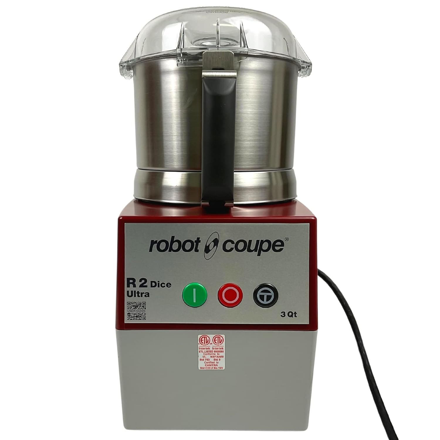 3夸脱不锈钢组合切丁食品加工机 连续进料4刀盘2马力120V | 留学生公寓速切蔬菜一键复刻家乡热菜