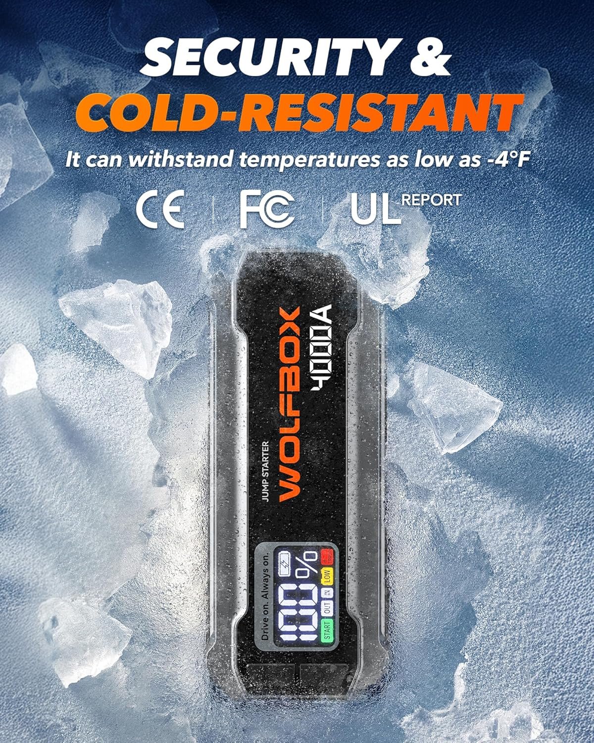 4000A 12V 汽车跳启动器 便携65W快充88.8Wh LED显示 支持10L油引擎 留学生海外自驾突遇电池没电 几秒应急救车带灯跳线 4000A 12V 汽车跳启动器 便携65W快充88.8Wh LED显示 支持10L油引擎 留学生海外自驾突遇电池没电 几秒应急救车带灯跳线
