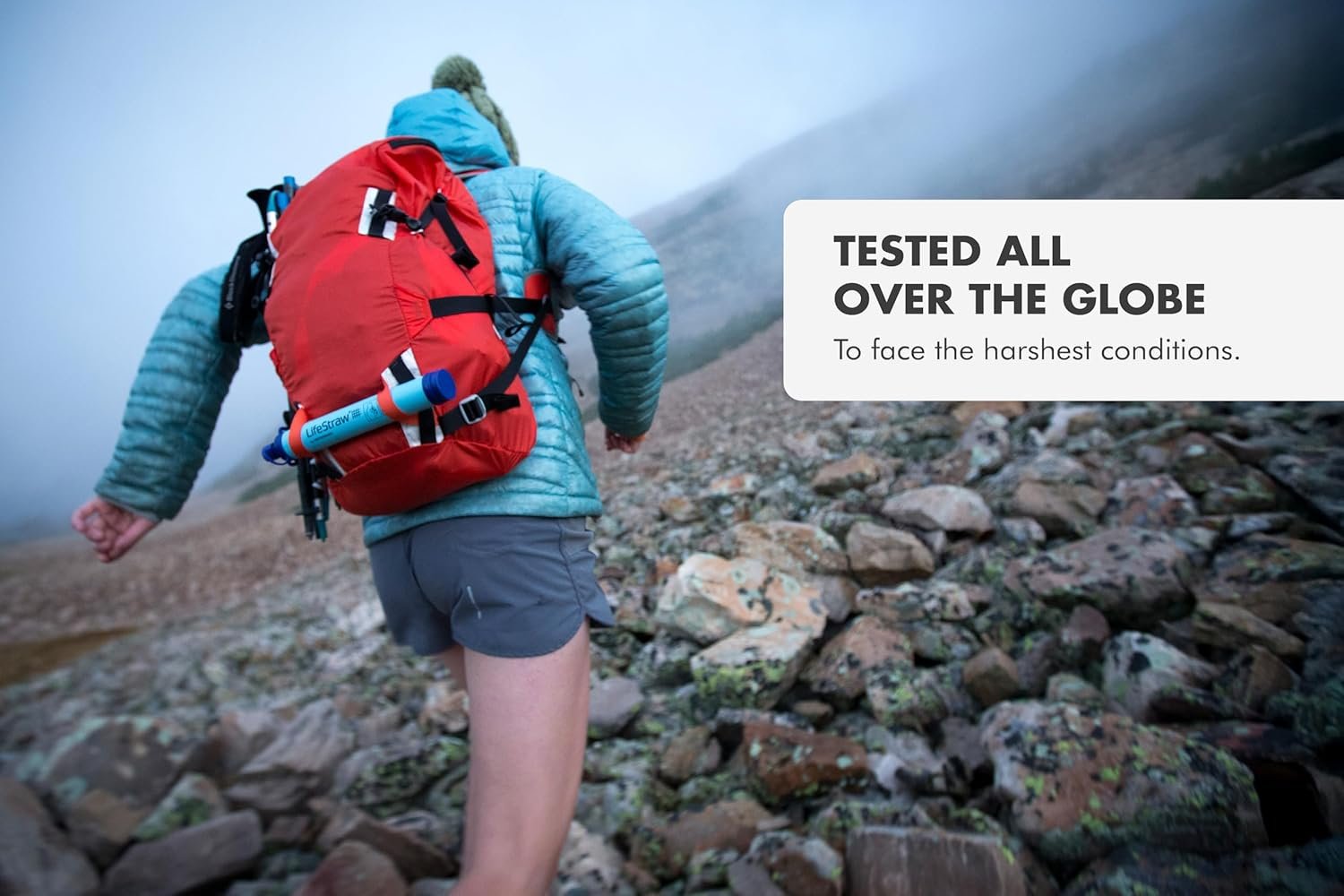 便携个人水过滤器 留学生海外徒步瞬间溪水变安全直饮 便携个人水过滤器 留学生海外徒步瞬间溪水变安全直饮