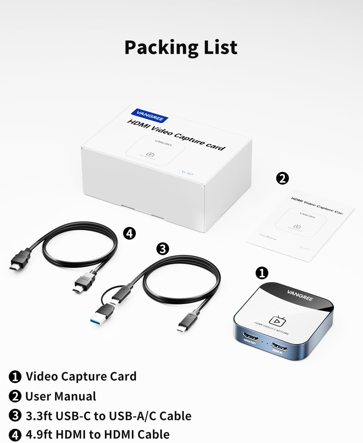 留学生宿舍游戏直播解锁归属感 4K音频视频捕获卡 USB C 3.0 1080P 60FPS HDMI录制器 兼容游戏主机/PC/OBS/摄像头/视频会议