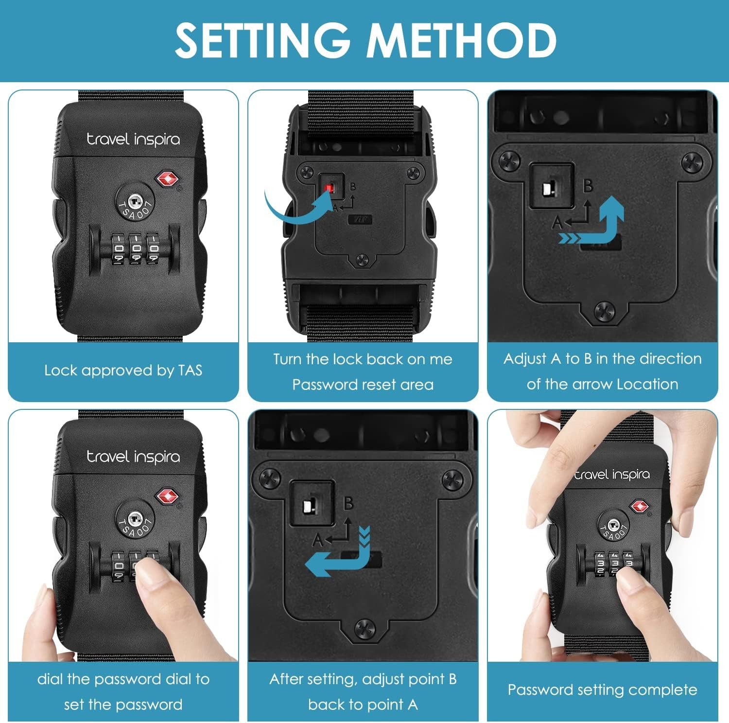 行李箱TSA锁绑带 留学生机场托运防丢防爆 高亮易识20-32寸重型保护