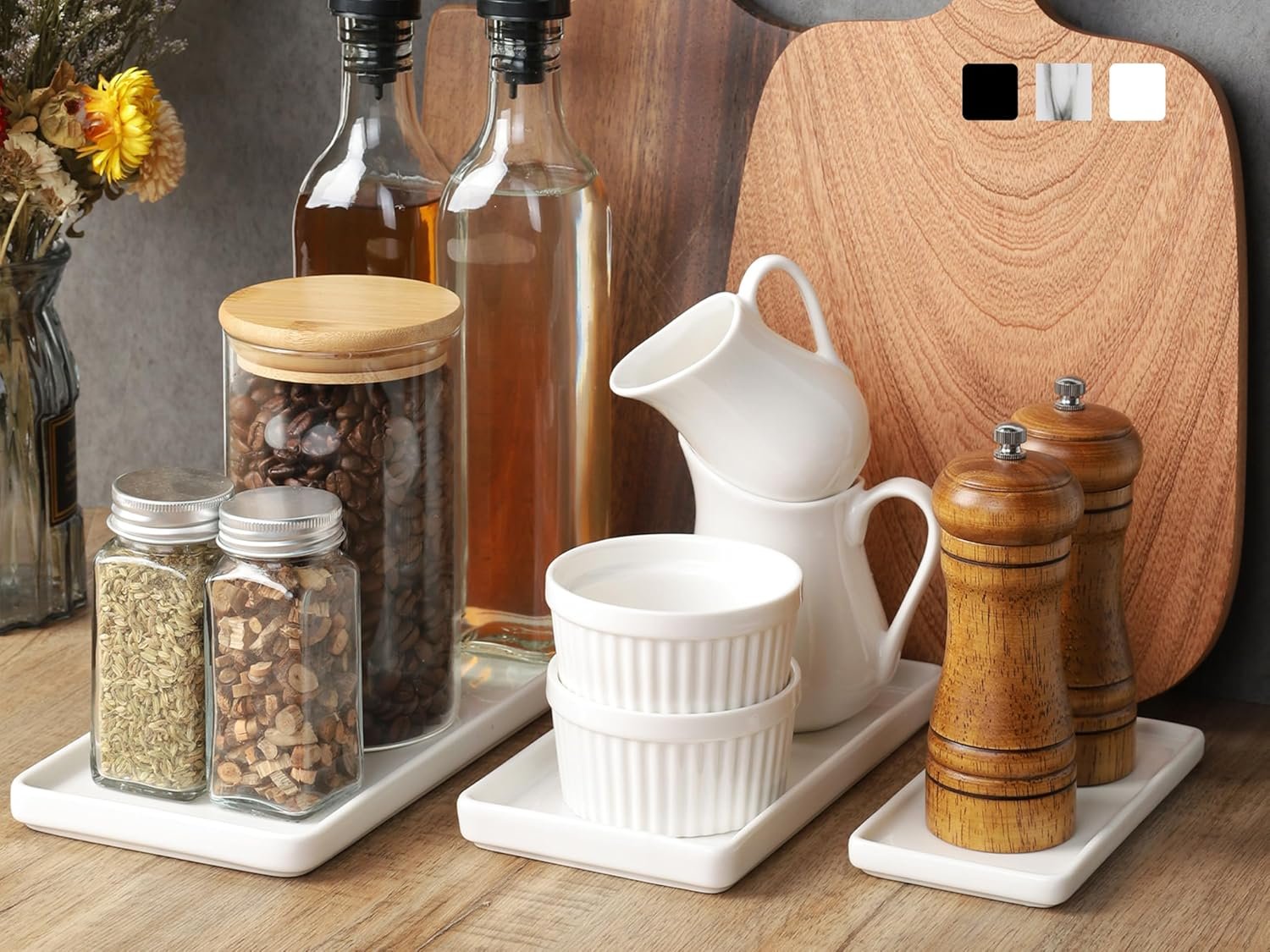 2件装4盎司白瓷小奶壶 留学生宿舍热牛奶泡咖啡瞬间温暖家乡味 带把手陶瓷酱料容器 微波冰箱安全