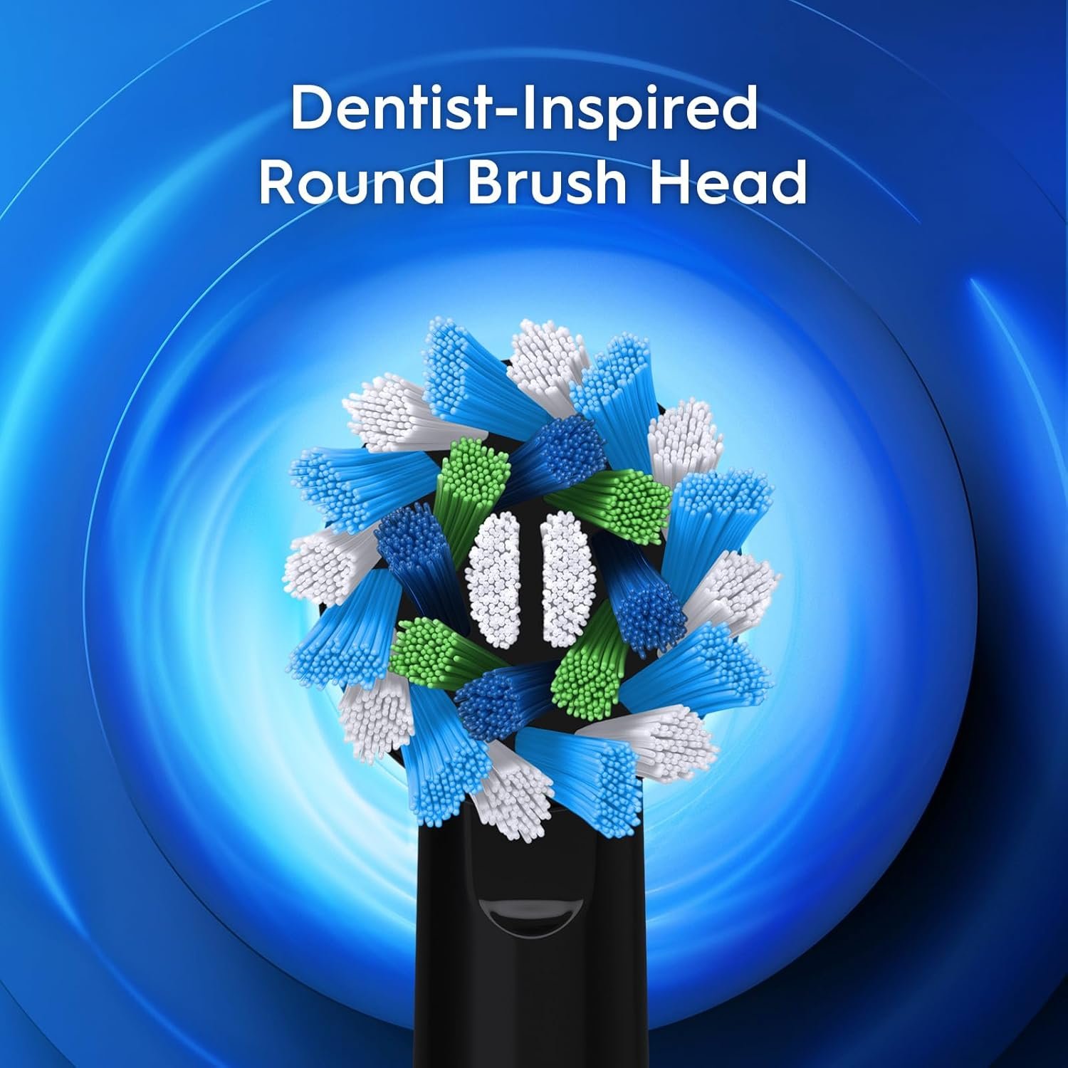 电动牙刷 2刷头 可充电 黑色 - 留学生宿舍速刷神器 早起一键洁白笑容赶课