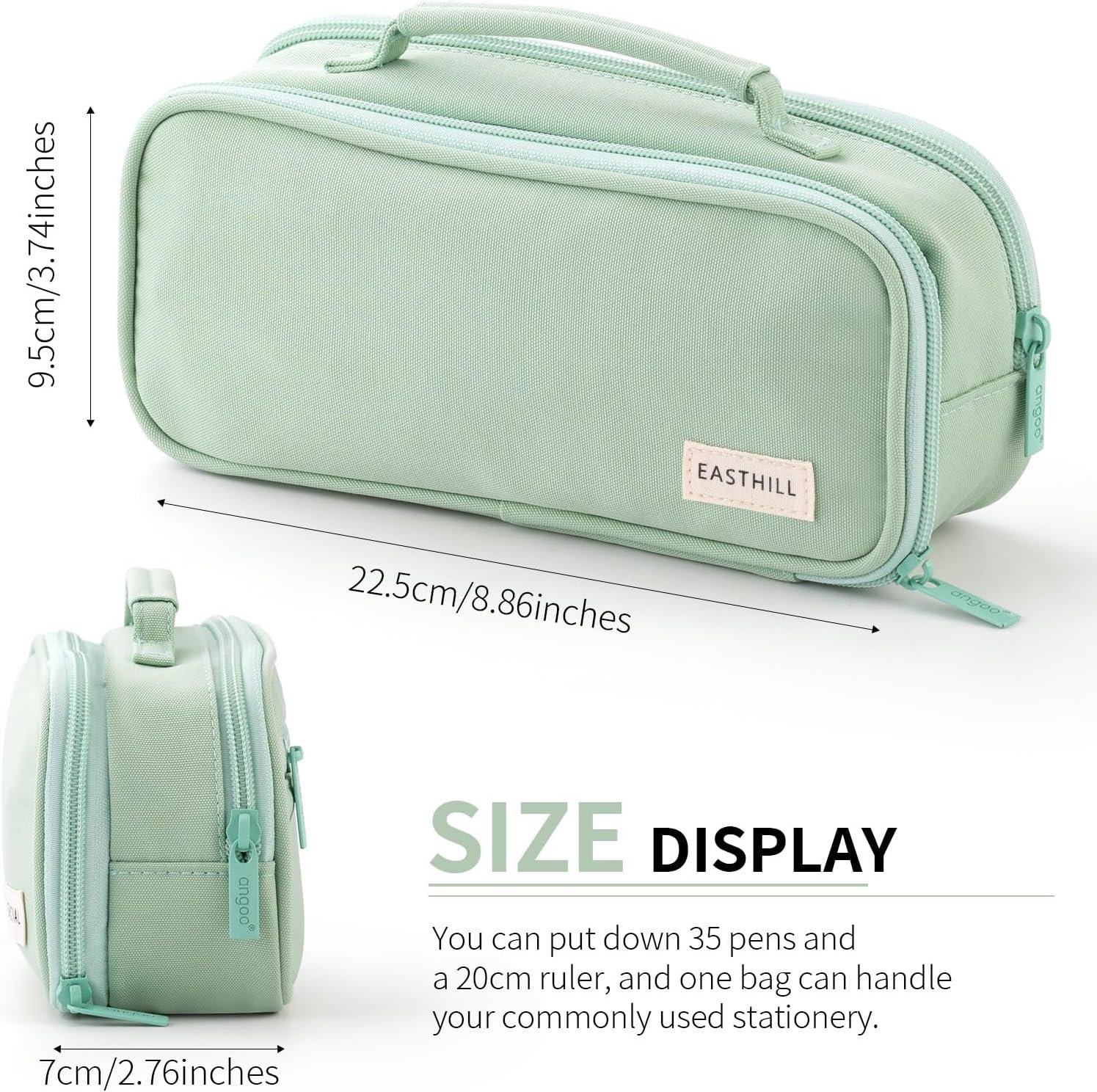 大容量帆布铅笔盒 留学生宿舍书桌一抓即走文具整理神器