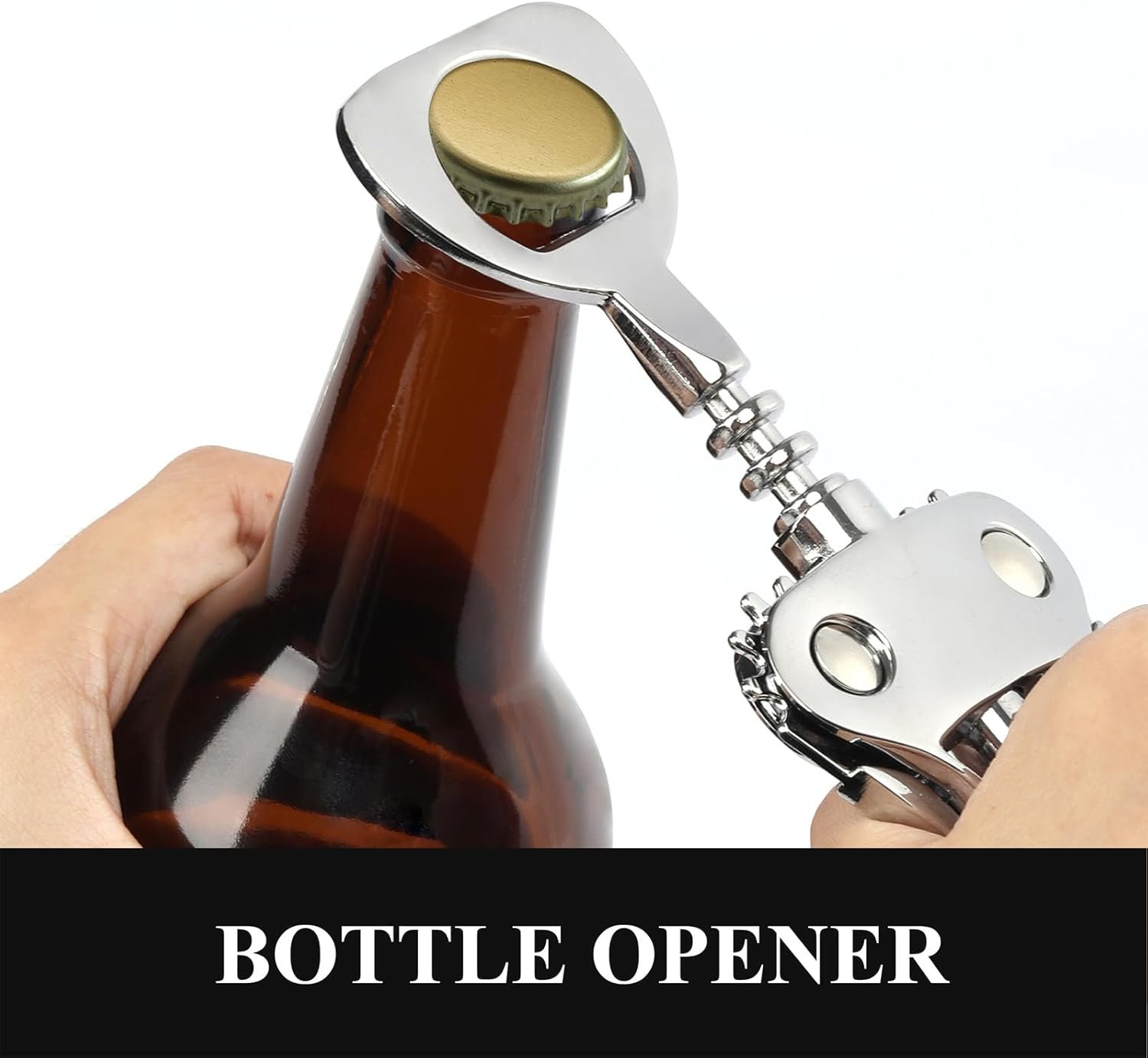 锌合金翼形开瓶器，留学生宿舍派对一瞬开红酒啤酒，多功能人体工学手柄缓解海外孤独小酌