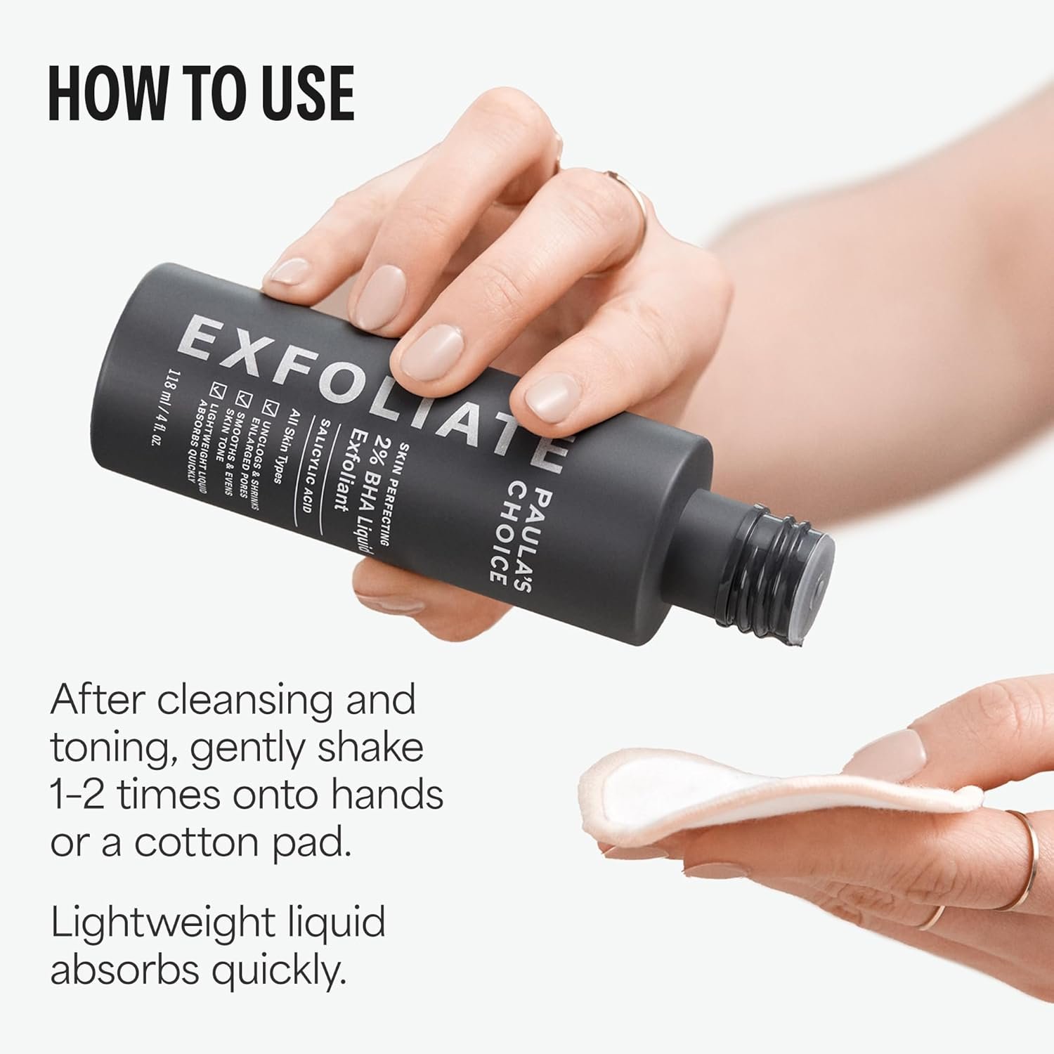 2% BHA 水杨酸液体磨砂精华，留学生宿舍镜前速效祛黑头收毛孔淡细纹无香