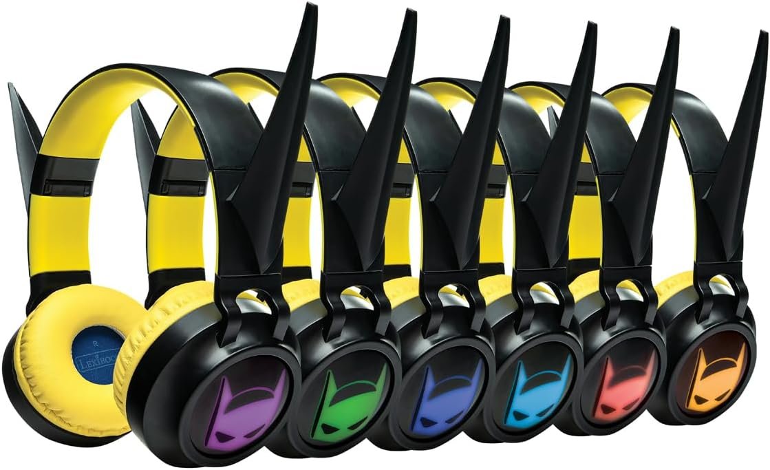 折叠发光蓝牙有线耳机 留学生宿舍夜间孤独克星 黑黄3D设计音量保护