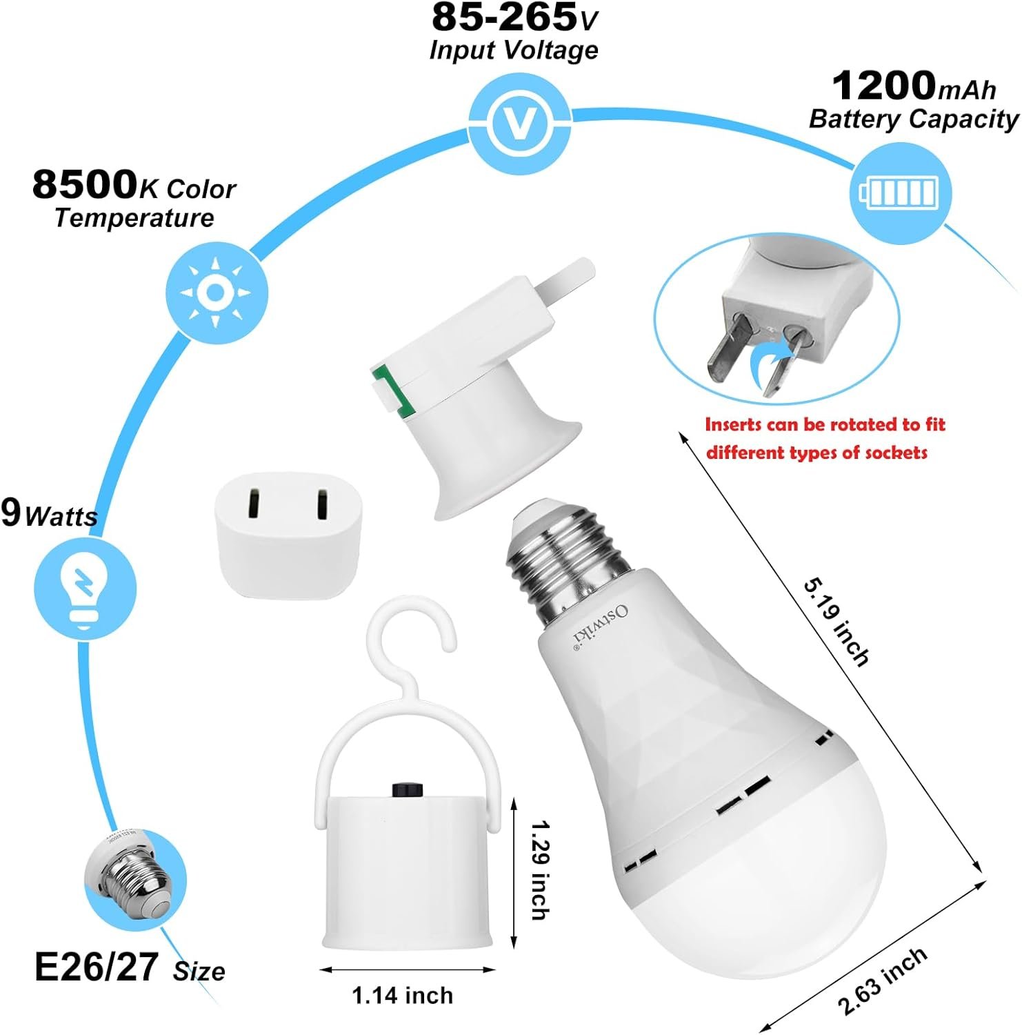 10颗可充电应急灯泡，留学生海外宿舍停电夜暖光备份安心灯