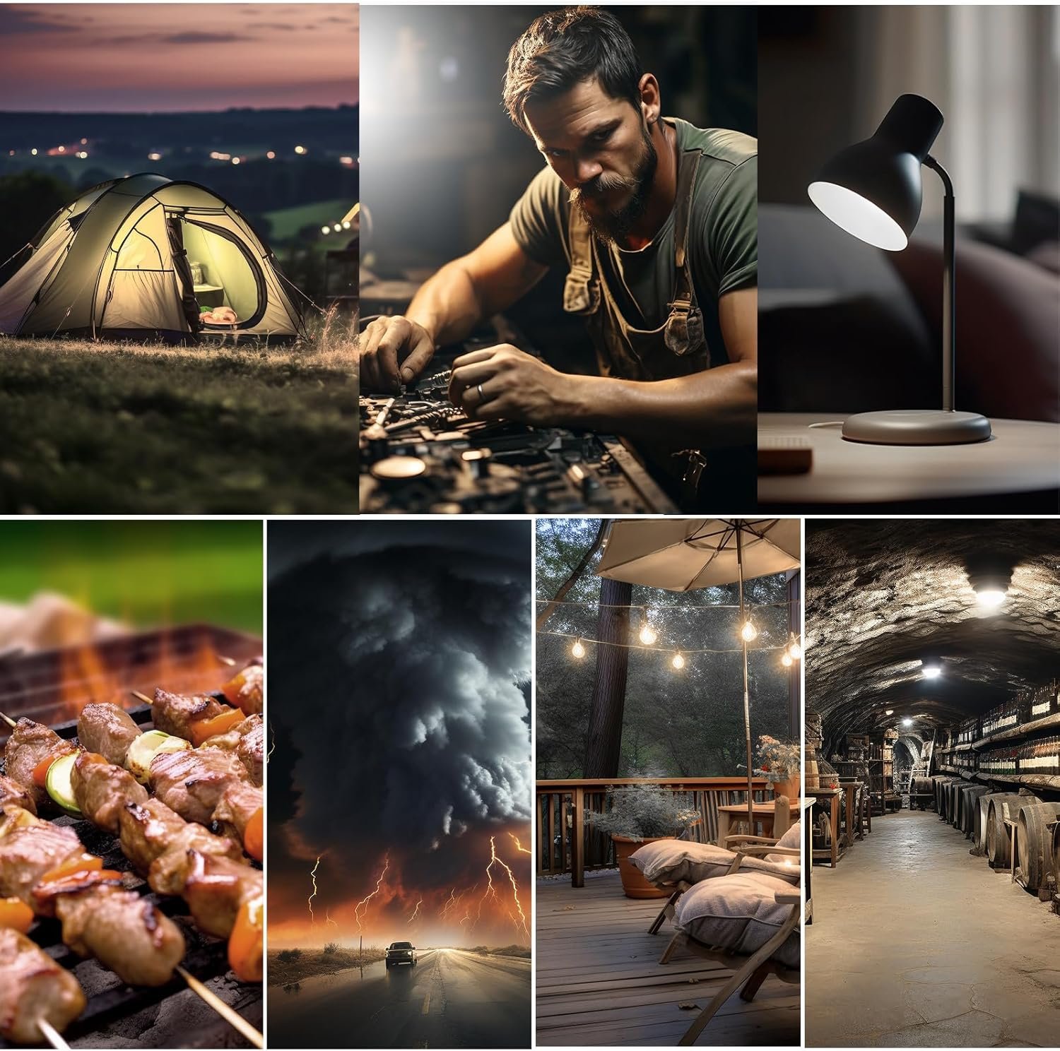 10颗可充电应急灯泡，留学生海外宿舍停电夜暖光备份安心灯