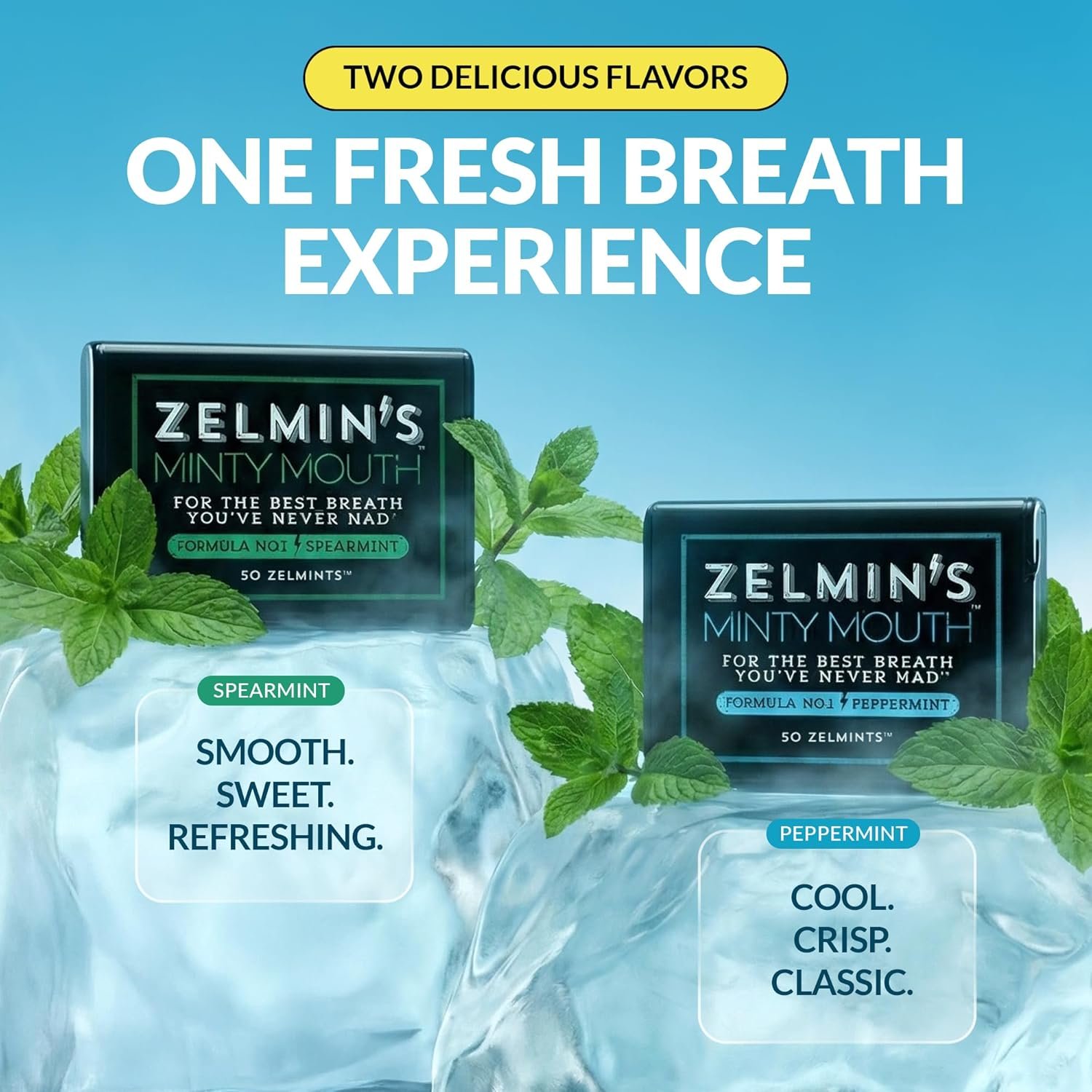 薄荷长效口气清新剂 12包 - 留学生海外咖啡约会即时清新 解决口臭干嘴尴尬 旅行便携自然糖 无酒精 Keto 无麸质