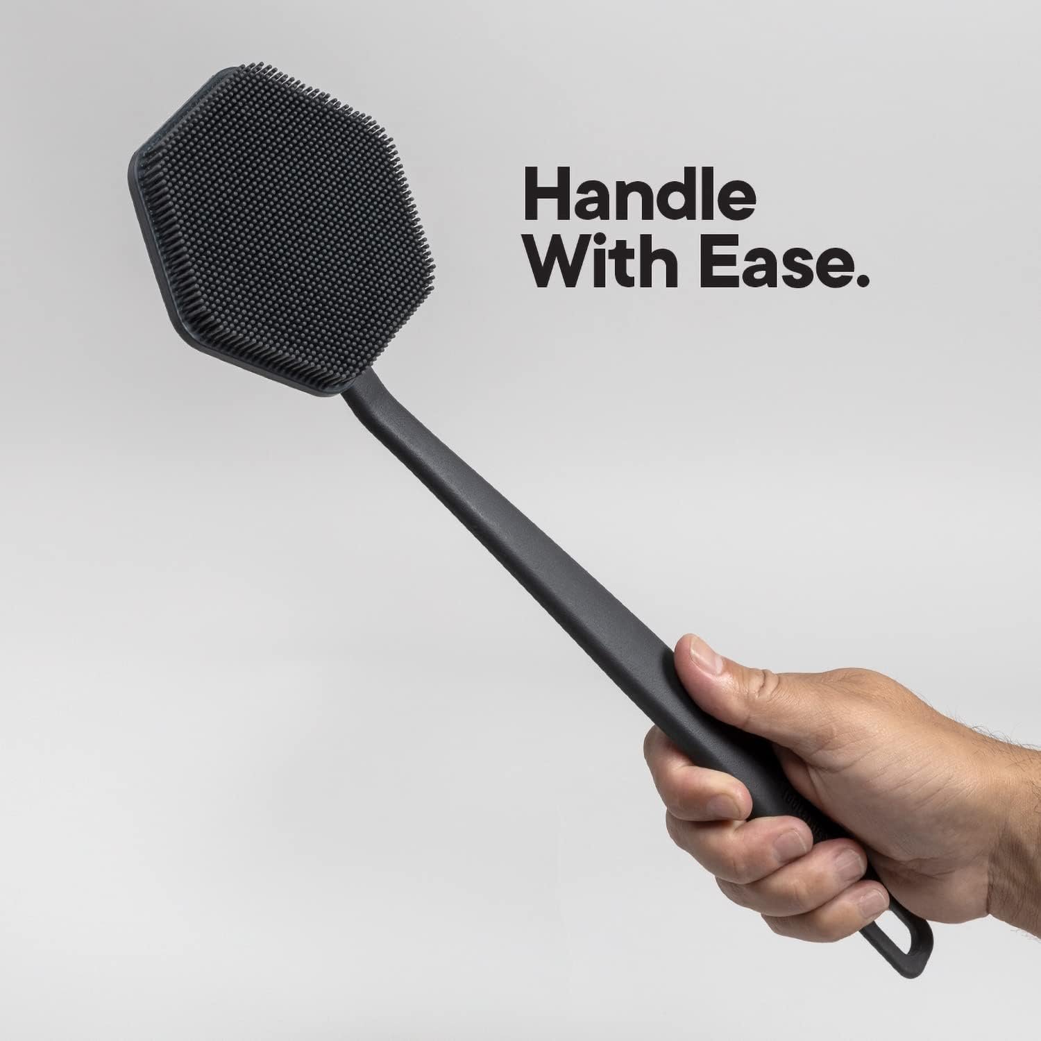 硅胶长柄背部刷 - 留学生宿舍独浴瞬间，伸臂刷净后背死角重拾家乡清爽