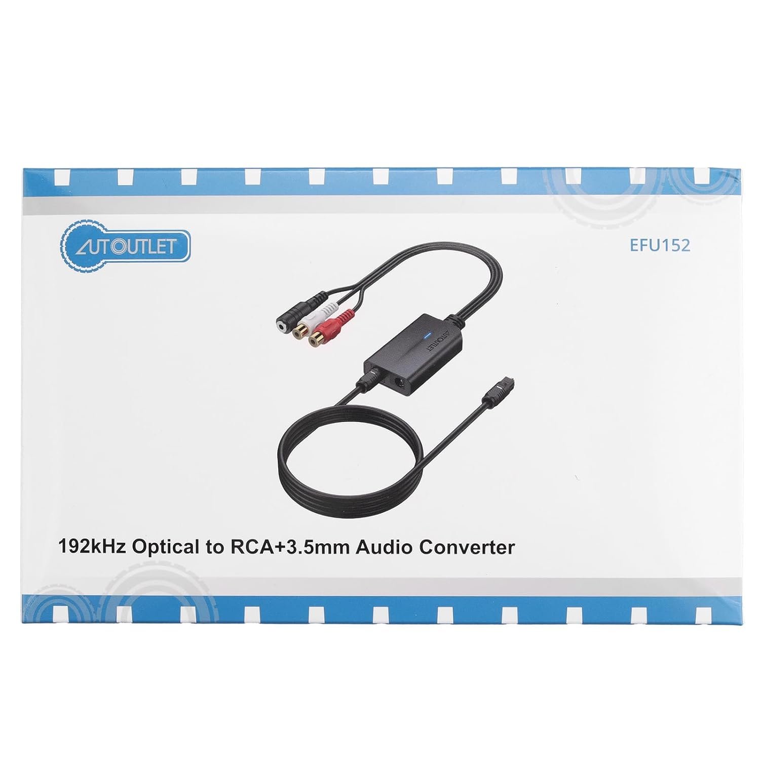 192kHz DAC数字转模拟音频转换器 SPDIF光纤转RCA+3.5mm适配器 24Bit高保真 - 留学生宿舍周末追家乡剧集升级沉浸音效瞬间