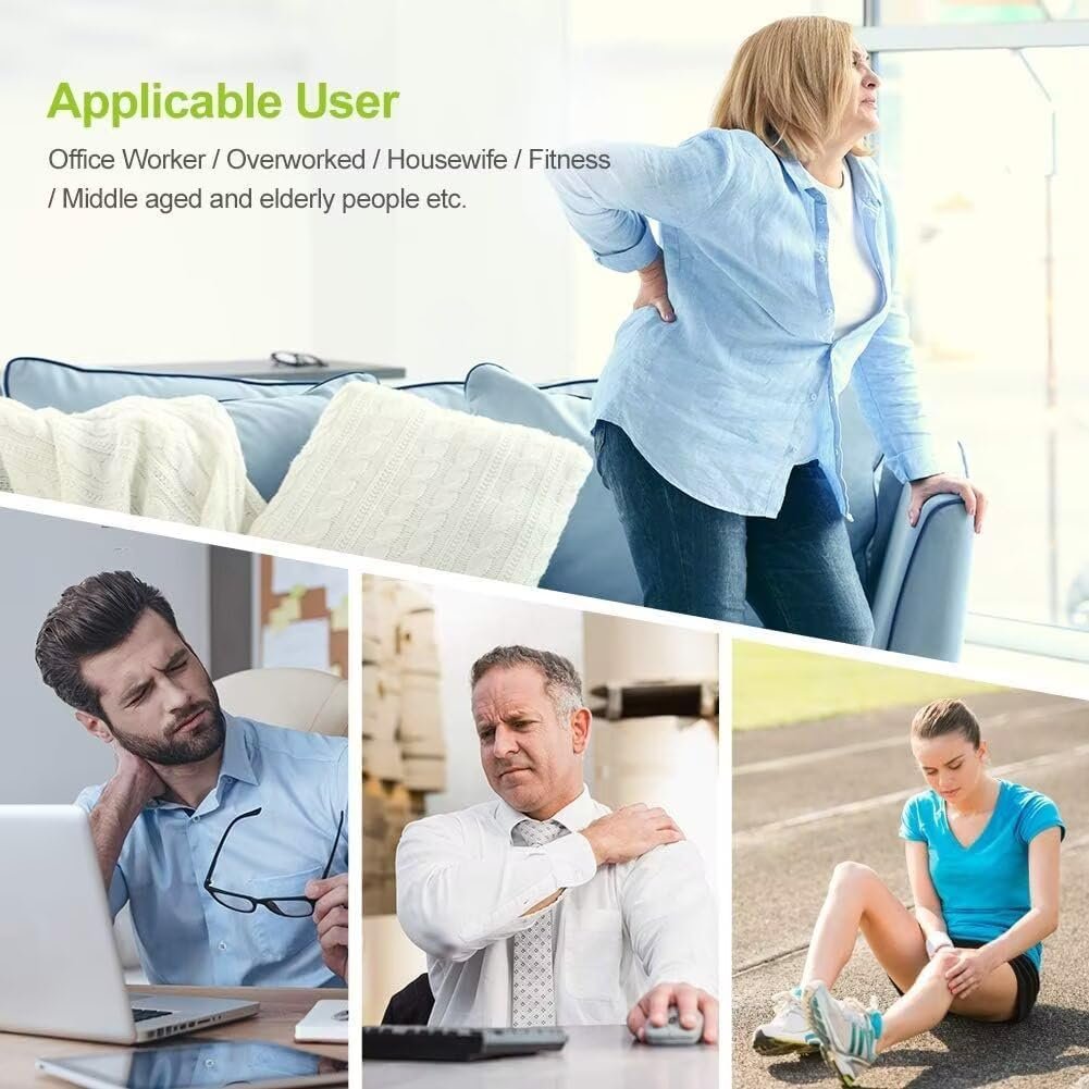 双通道TENS肌肉刺激器20模式 留学生宿舍学习后即时缓解肩颈酸痛 附2寸&2x4寸电极垫