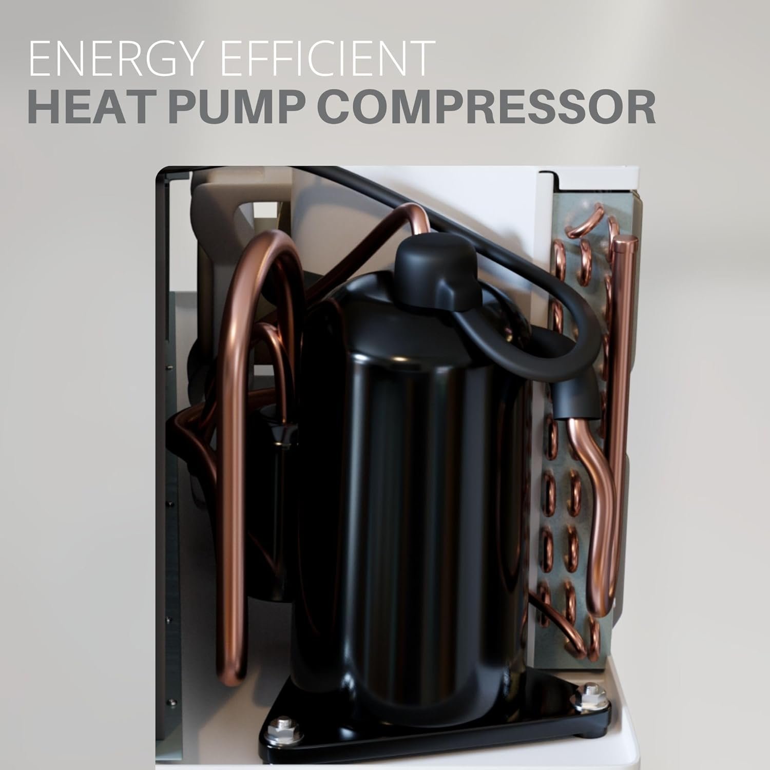 9000 BTU PTAC 终端空调热泵 内置3.5kW电加热器 无线智能遥控电源线 R32制冷剂 – 留学生海外公寓嵌入窗边一键温暖小窝驱寒过冬