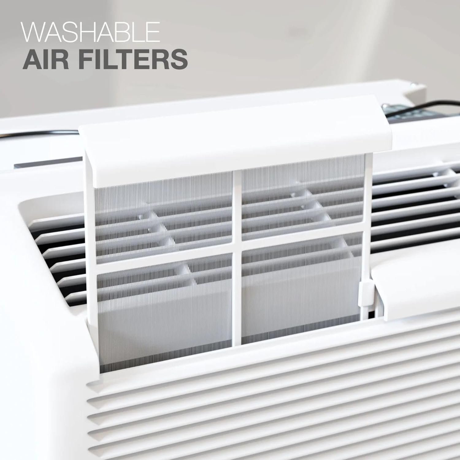 9000 BTU PTAC 终端空调热泵 内置3.5kW电加热器 无线智能遥控电源线 R32制冷剂 – 留学生海外公寓嵌入窗边一键温暖小窝驱寒过冬