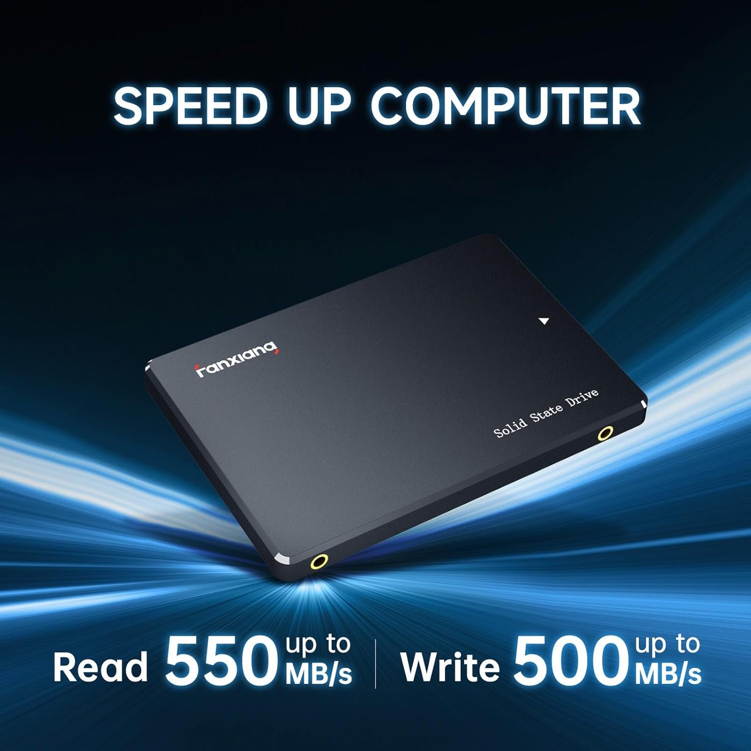2TB SATA3 6Gb/s 2.5英寸固态硬盘 留学生宿舍笔记本升级 极速加载海量论文视频 深夜高效学习不卡顿
