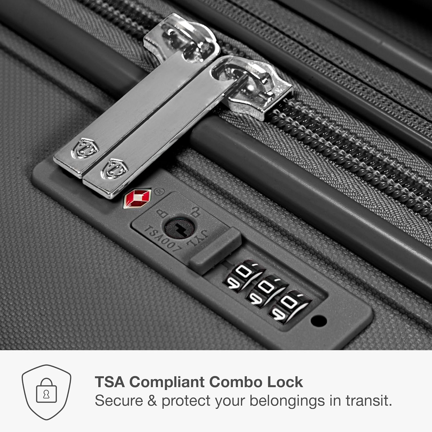 坚固硬壳可扩展万向轮行李箱 灰色 26英寸中号 - 留学生打包归家行李 塞满家乡特产防颠簸不破损