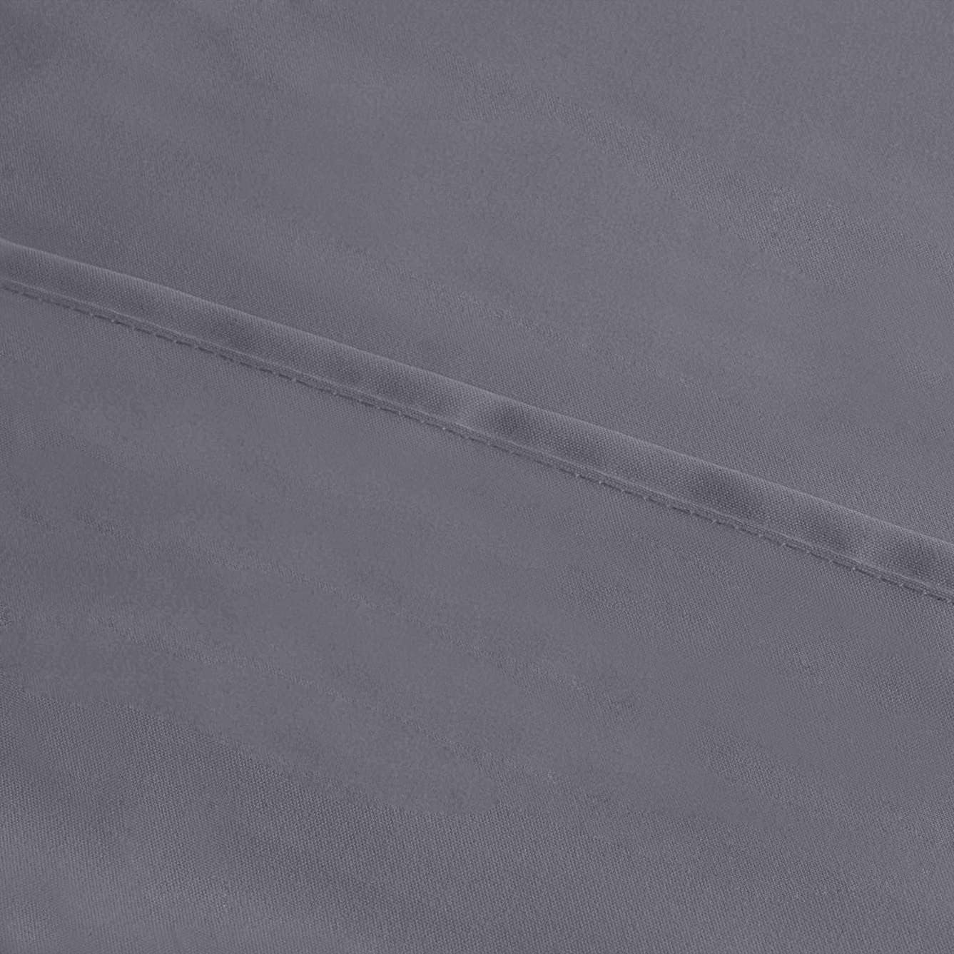 女王尺寸枕套4件装 柔软刷毛微纤维 信封闭合不收缩不褪色 20x30英寸 - 留学生宿舍异乡疲惫一晚安稳入眠(灰色) 女王尺寸枕套4件装 柔软刷毛微纤维 信封闭合不收缩不褪色 20x30英寸 - 留学生宿舍异乡疲惫一晚安稳入眠(灰色)