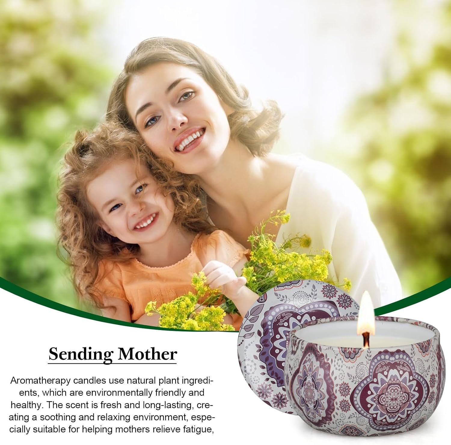 留学生宿舍解压香薰蜡烛12支套装，长效大豆蜡芳疗礼盒，海外小窝春日暖心氛围营造