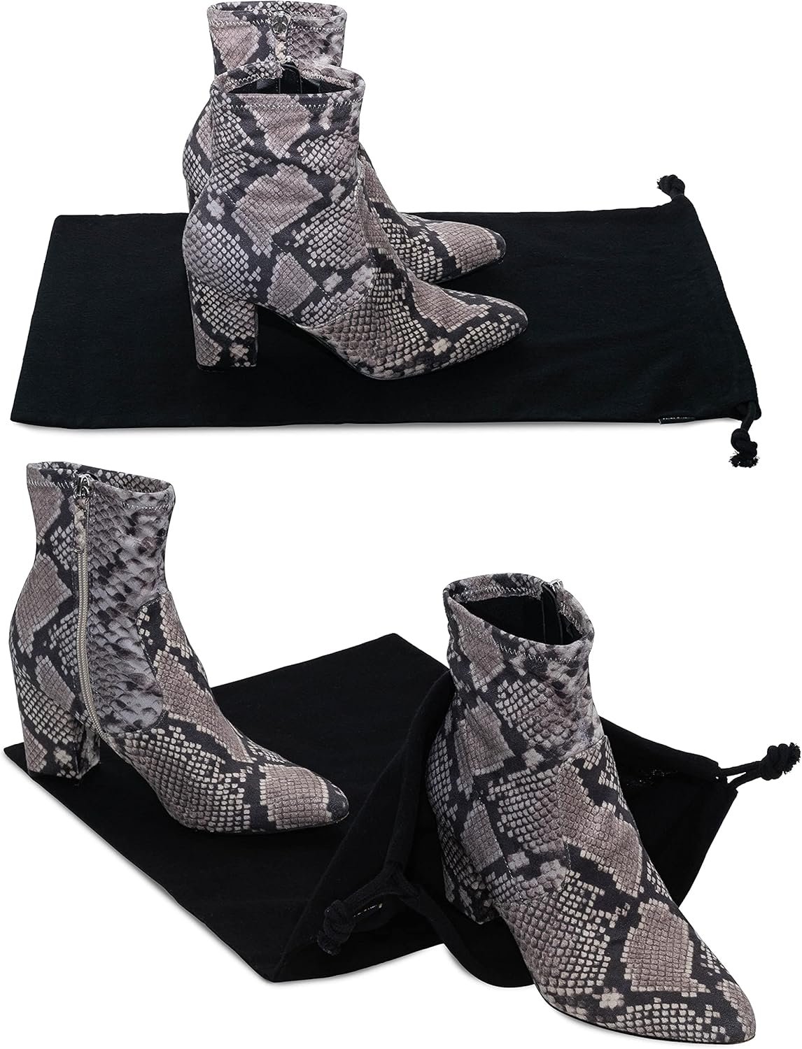 留学生鞋靴防尘收纳袋：跨国搬家租房整洁利器，抽绳密封透气可洗棉布 12.5x20.5 2包