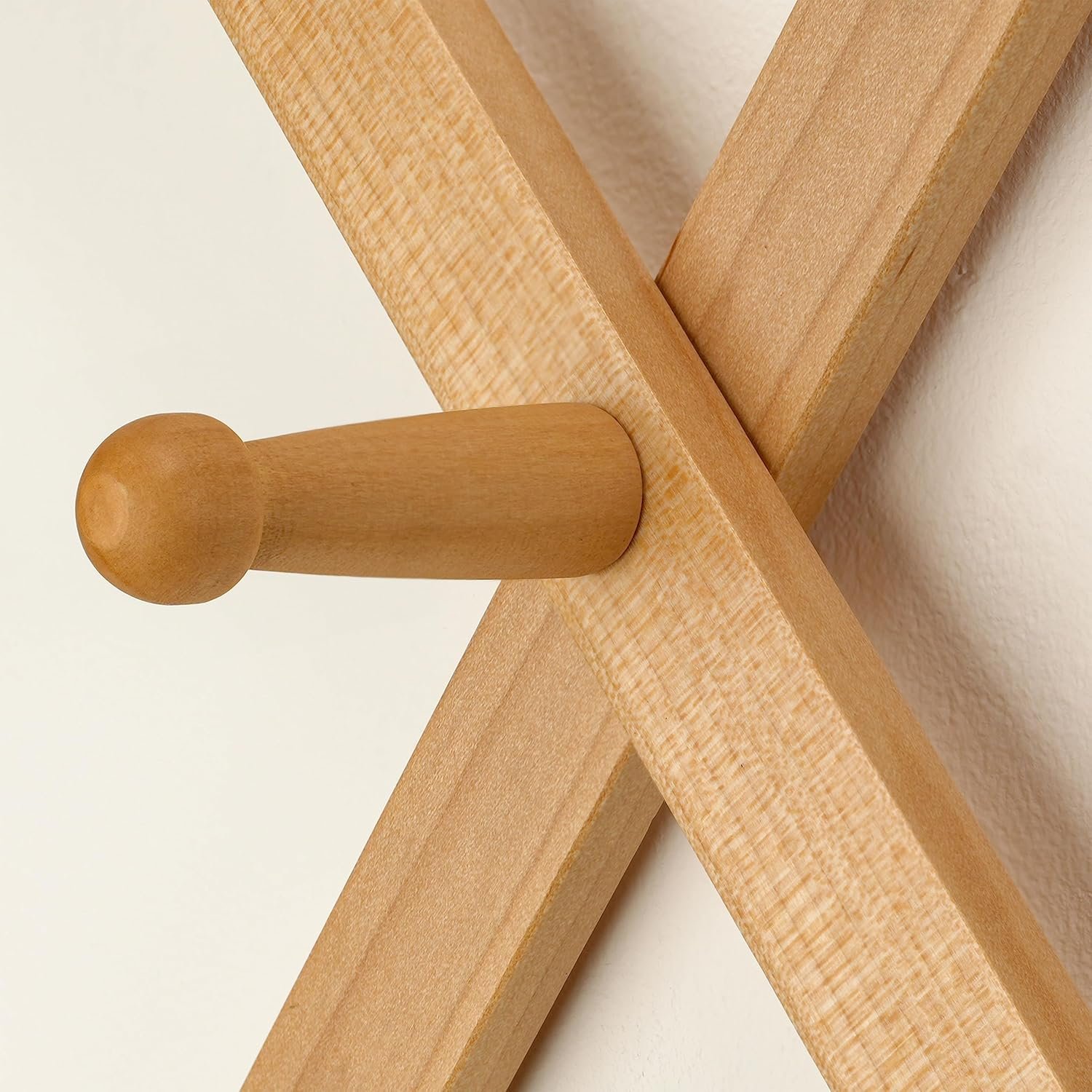 留学生宿舍壁挂衣帽架14钩实木可扩展 挂外套帽子包棒球帽 瞬间省空间告别杂乱小窝