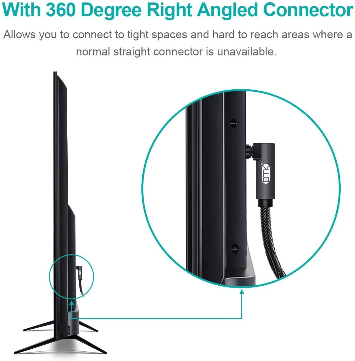 90度Toslink光纤音频线 360°旋转插头公对公 留学生宿舍连接TV音响游戏机瞬间高清环绕声 灰色1米