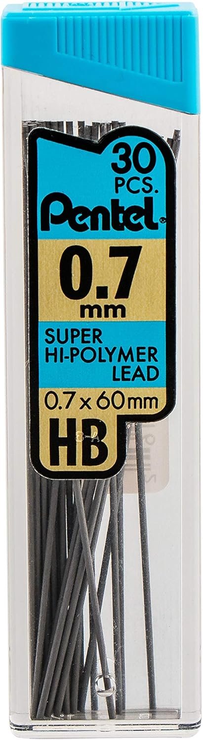 0.7mm HB 黑色高分子铅芯 30粒/管（3管装） 留学生宿舍深夜笔记续航不中断