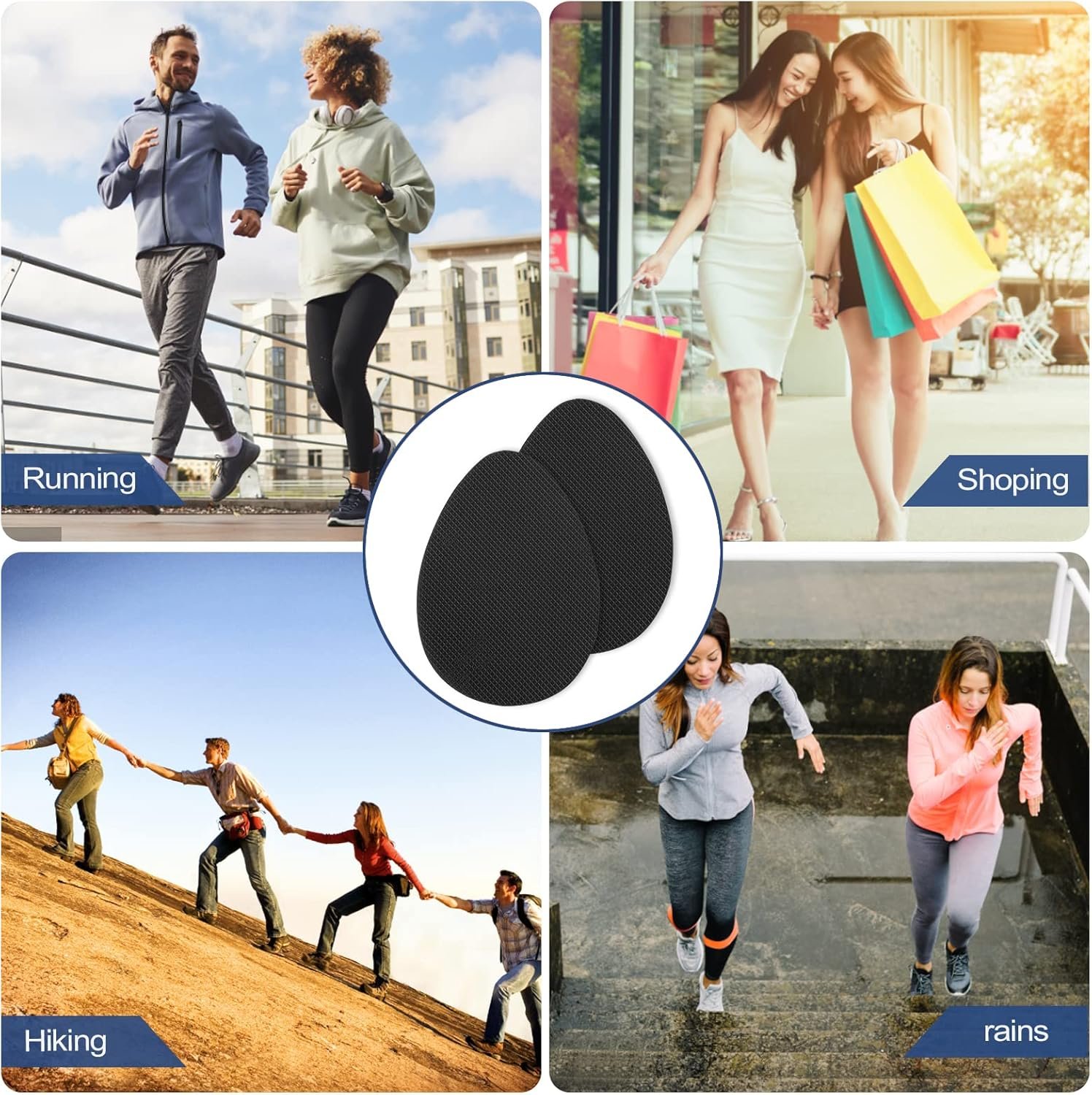 高跟鞋防滑鞋底抓地垫：留学生雨天海外街头稳走不滑倒